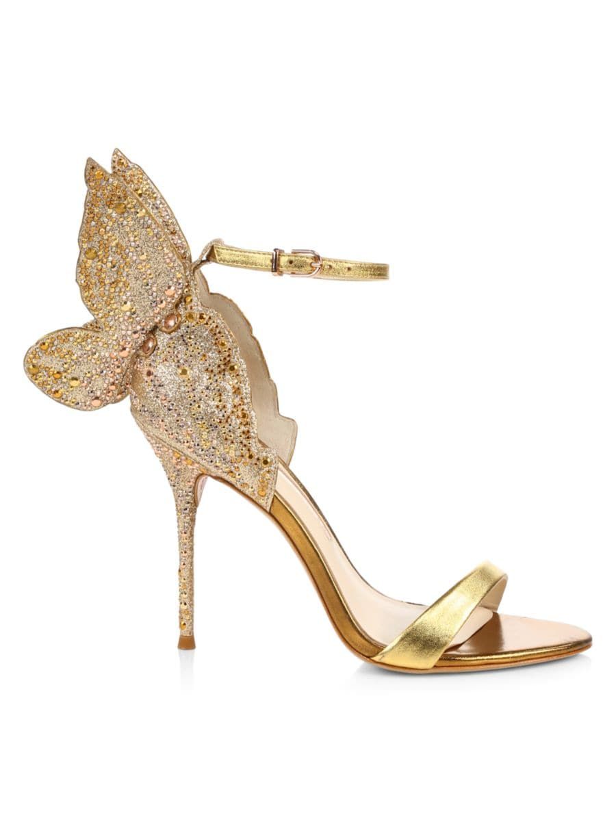 Chiara Embellished Glitter & Metallic Leather Sandals | Saks Fifth Avenue