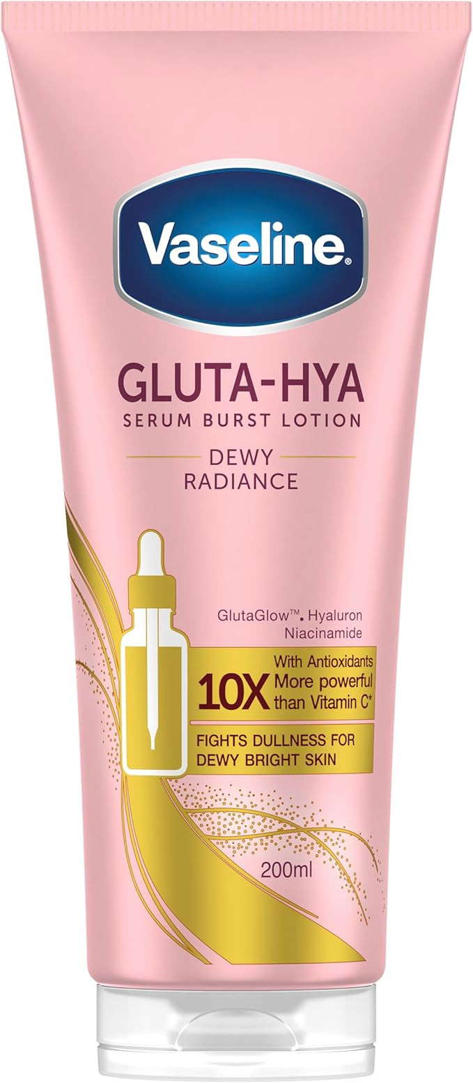 Vaseline Gluta-Hya Dewy Radiance Serum Burst Lotion Moisturiser – Body Lotion with GlutaGlow™... | Amazon (UK)