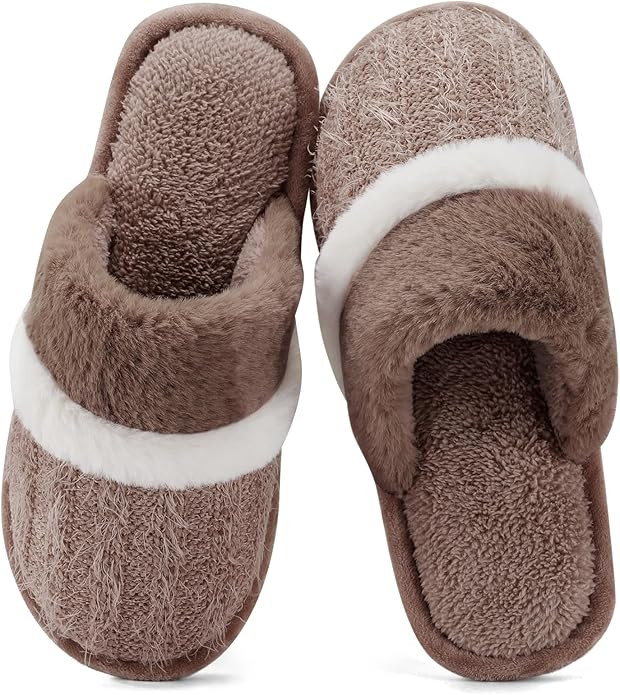 GOEWY Hausschuhe Damen Herren Winter Plüsch Wärme Pantoffeln Weiche Flache Memory Foam Home Rut... | Amazon (DE)