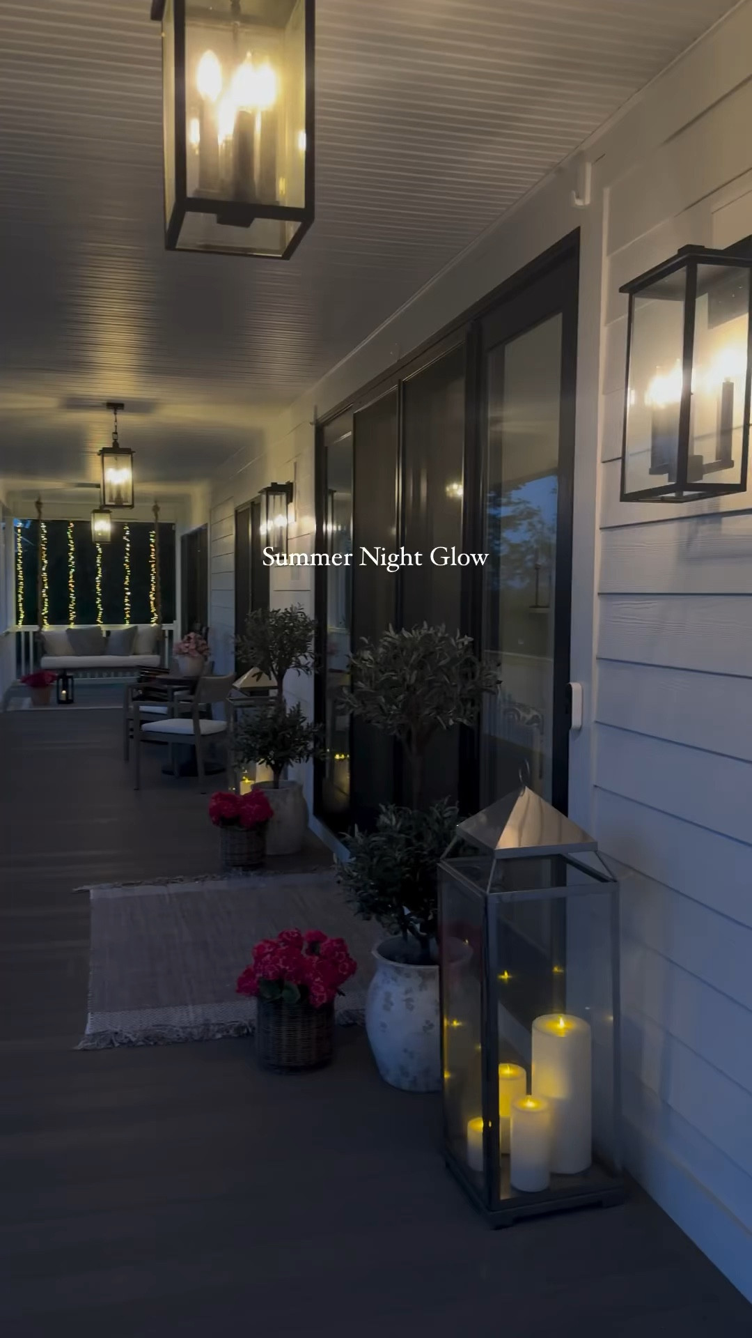 Summer night glow ✨ 

McGee&co | target style | pottery barn | cozy porch | summer porch | Michaels faux florals | Ballard designs | shades of light 

#LTKHome #LTKVideo #LTKSeasonal