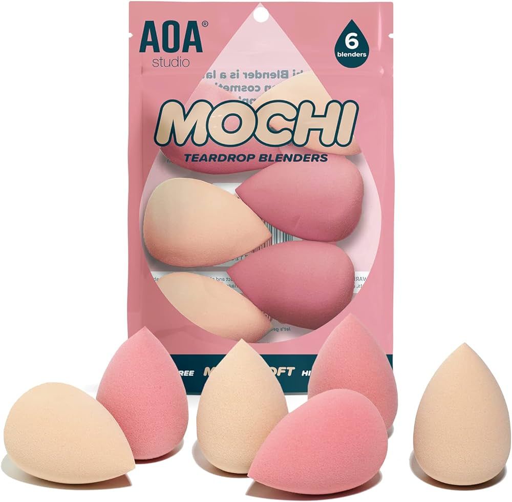 AOA Studio Collection Makeup Mochi Sponge Set Makeup Blender Latex Free and High-definition Set o... | Amazon (US)