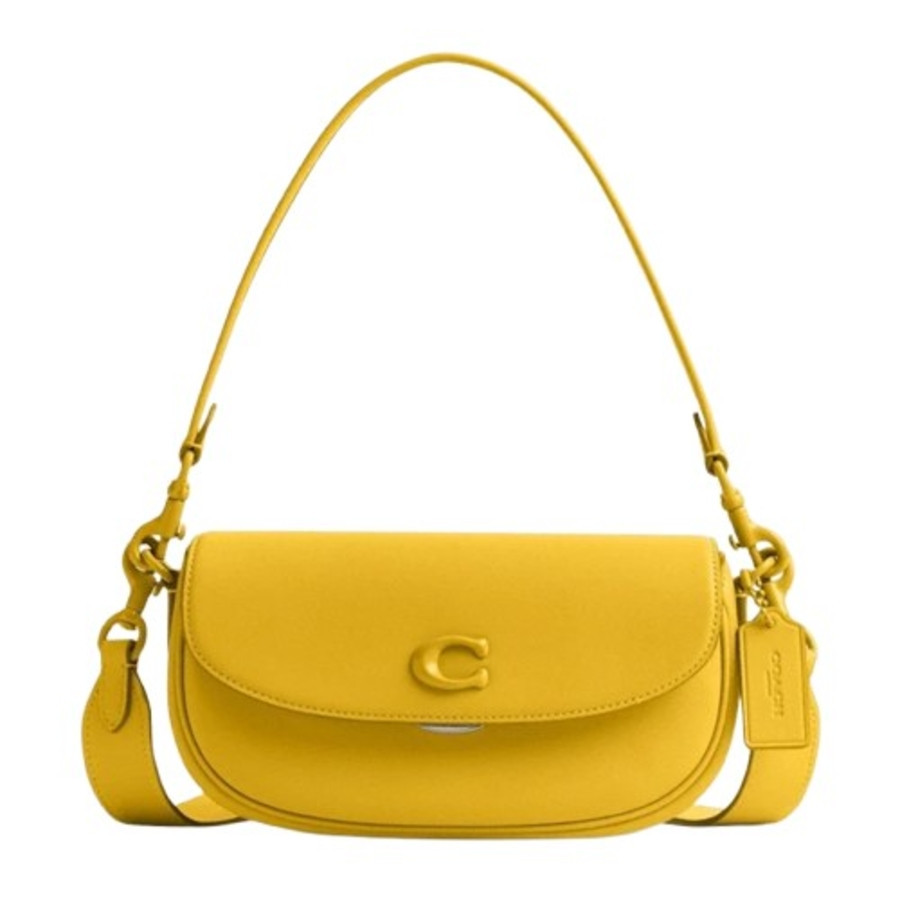 Coach Emmy Leather Saddle Bag in Canary | Jomashop.com & JomaDeals.com