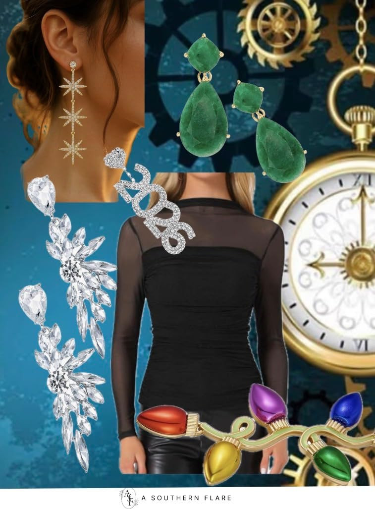 Check out these beautiful earrings for the festive season! Perfect for any holiday occasion. #jew... | Amazon (US)