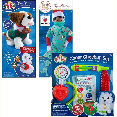 The Elf on the Shelf Elf Pets Care: Cheer Check-Up Set, Elf Pets Sweater, Elf Care Hero, Accessory Kit for Ages 3+ | Target