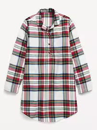 Collared Flannel Nightgown for Girls | Old Navy (US)