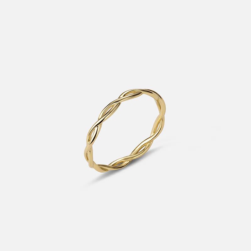Forever Twisted Gold Ring | Victoria Emerson