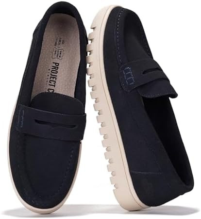 Project Cloud 100% Genuine Leather Loafers for Women – Memory Foam Insoles Slip On Shoes for Wo... | Amazon (US)