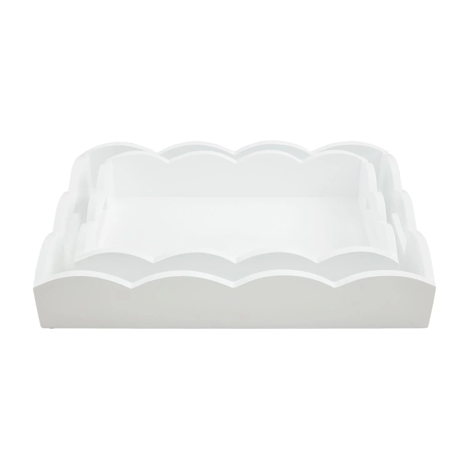 Scalloped Lacquer Trays | The Horseshoe Crab