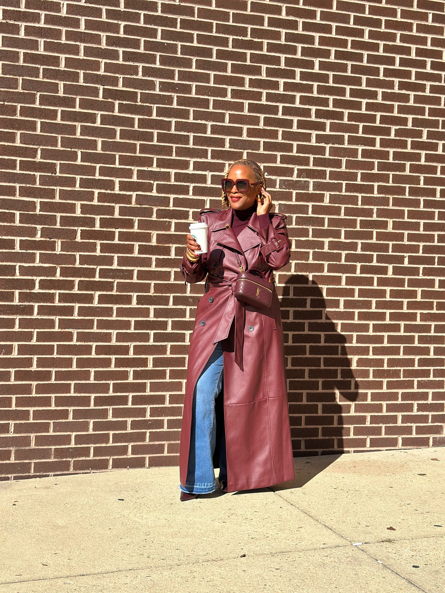 Chic weekend burgundy outfit 

#LTKOver40 #LTKItBag #LTKStyleTip