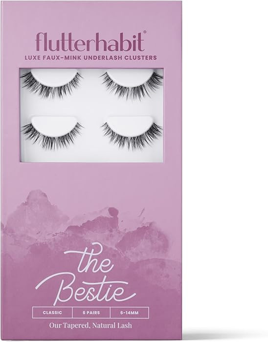 FlutterHabit Bestie Lash Clusters for Women, Salon Quality At Home Eyelashes Extension Kit, 6 Las... | Amazon (US)