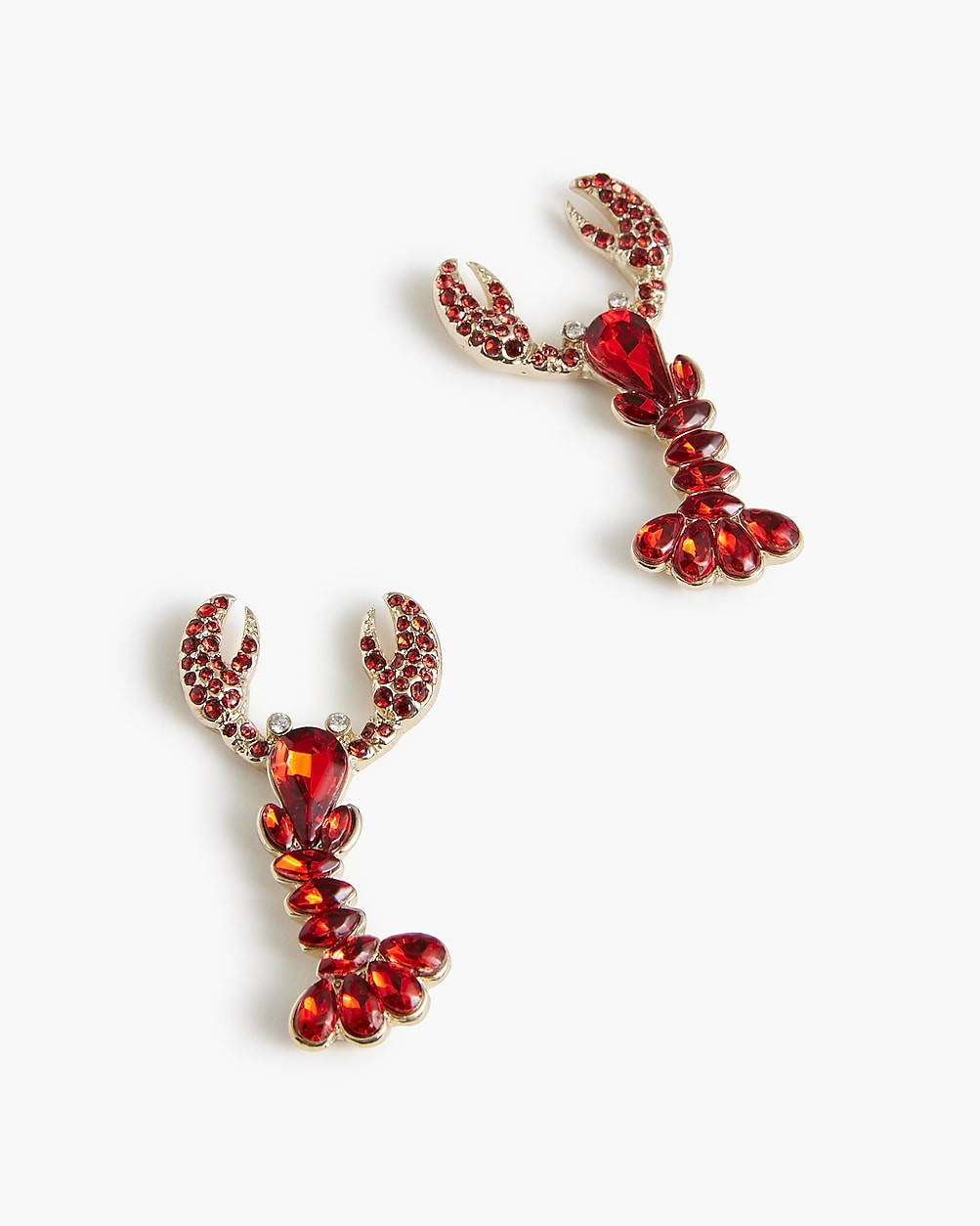 Pavé lobster statment earrings | J.Crew Factory