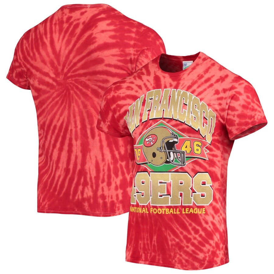 San Francisco 49ers '47 Tie-Dye T-Shirt - Scarlet | Fanatics
