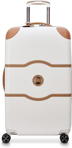 DELSEY Paris Chatelet Hardside Luggage with Spinner Wheels, Champagne White, Checked-26 Inch Trun... | Amazon (US)