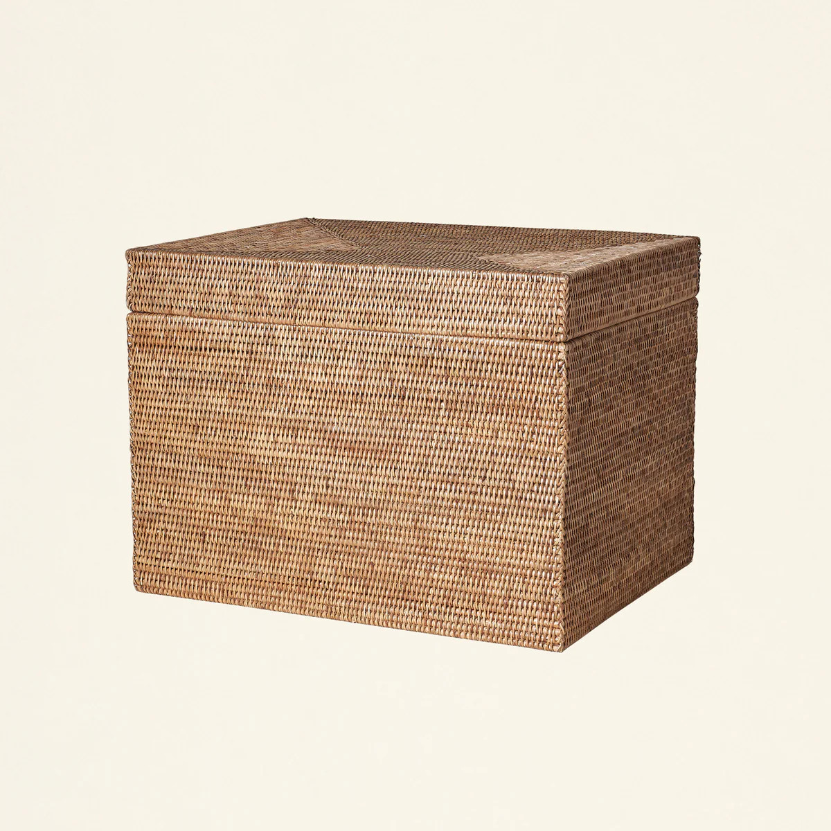 Hinged Rattan Trunk/Chest | Kate Marker Home