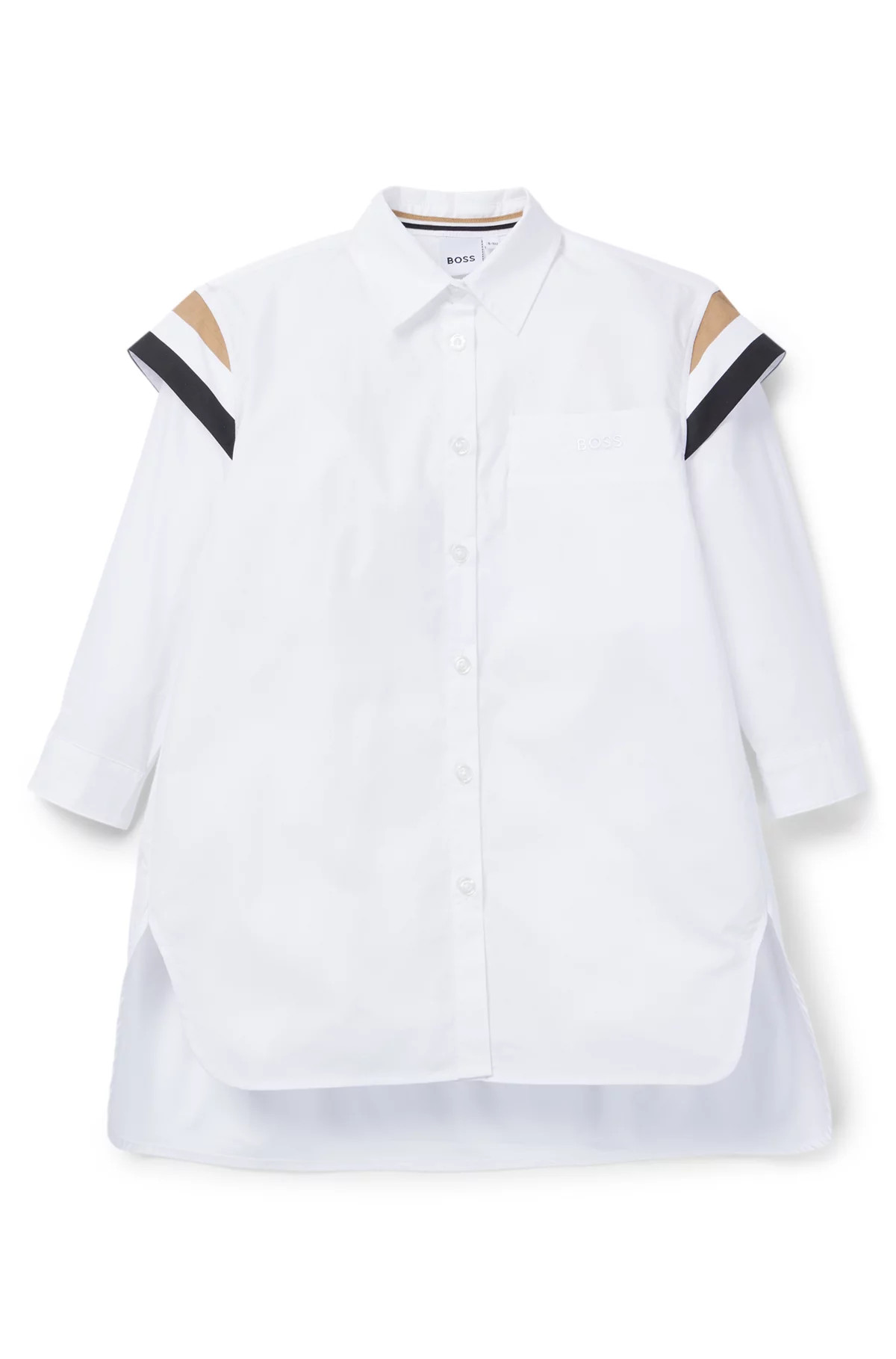 Kids' shirt dress with signature stripes | Hugo Boss (US)