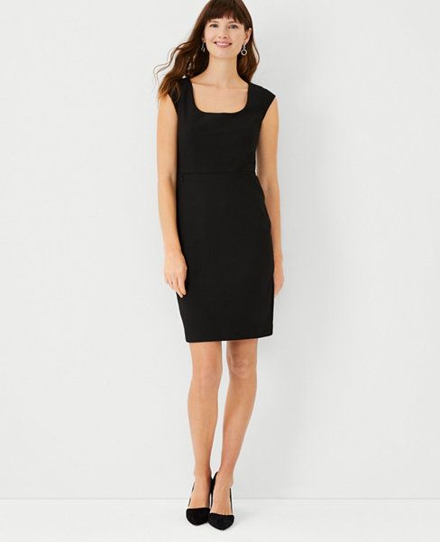 The Scoop Neck Dress in Bi-Stretch | Ann Taylor (US)