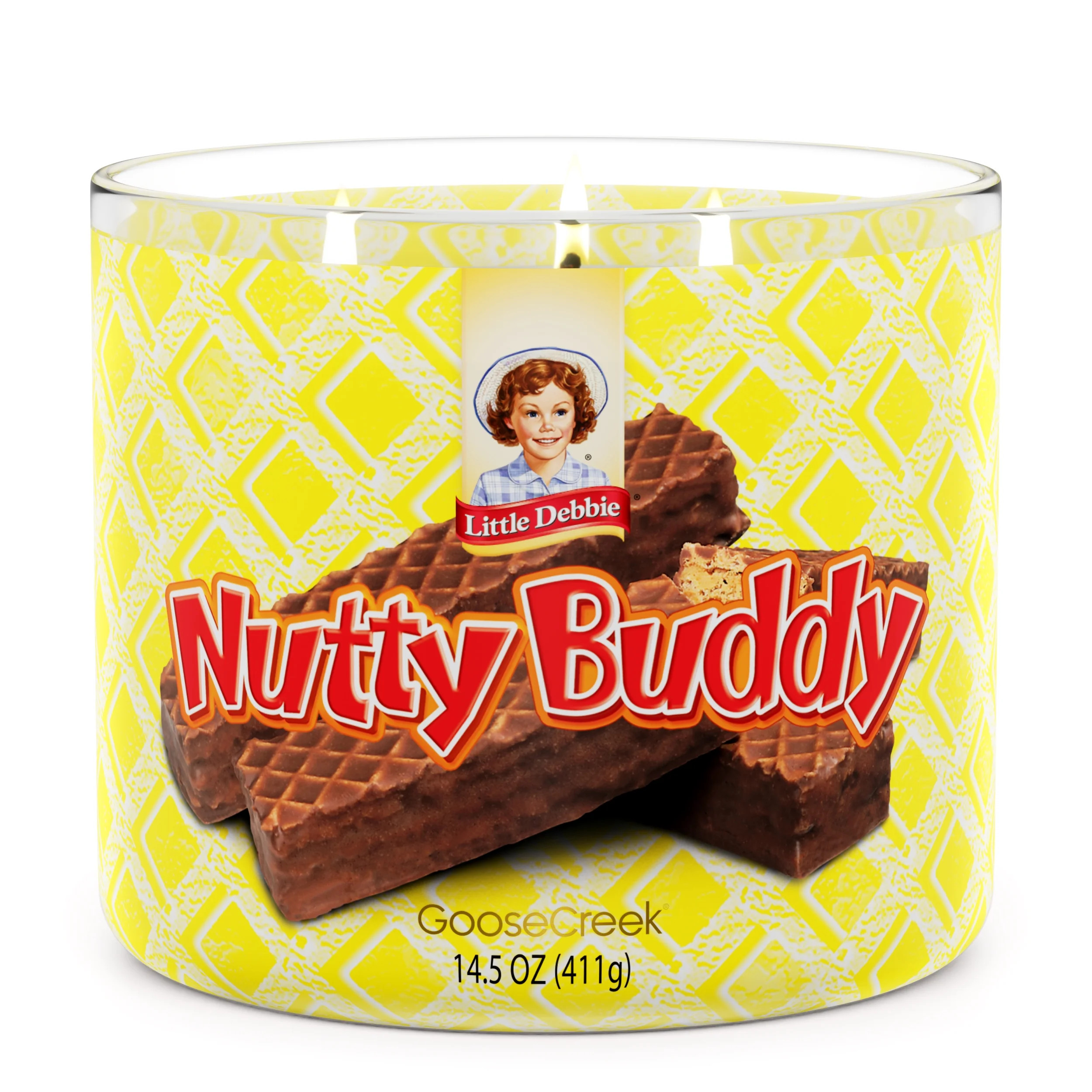 Goose Creek 3-Wick Little Debbie Nutty Buddy Scented Jar Candle, 14.5oz. - Walmart.com | Walmart (US)