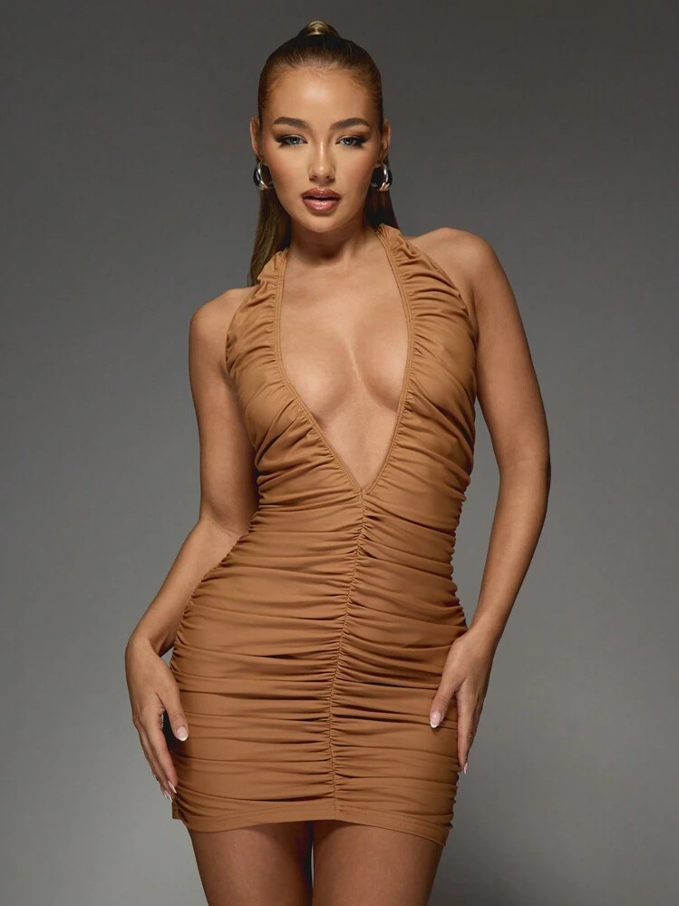 Missguided Plunge Neck | SHEIN