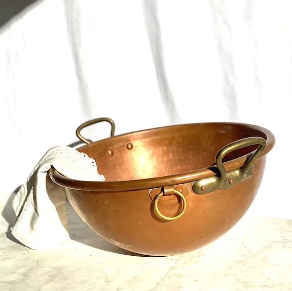 Vintage Extra Large French Copper Jam Pan, Copper Pan, Made in France | Etsy (US)