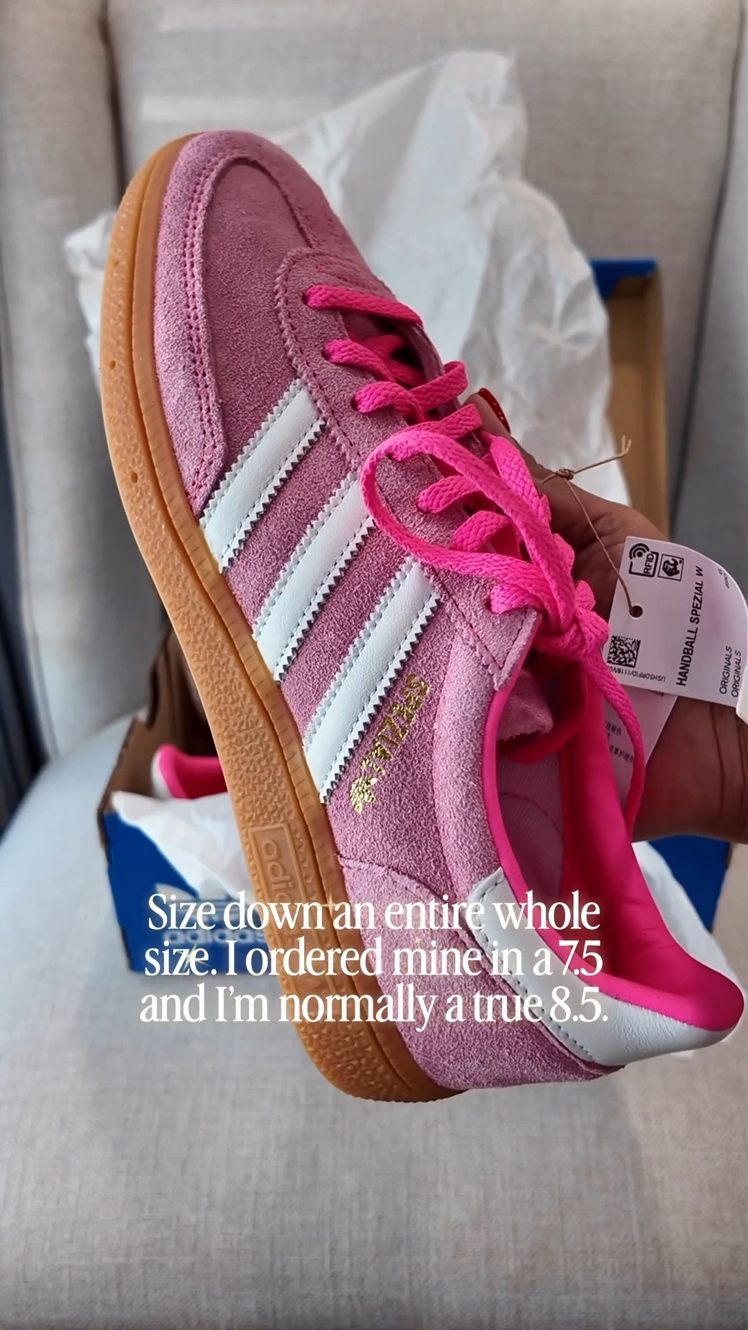 I love the @adidas  Spezials. They are much more comfortable than the Samba. They do run big so I would size down a whole size.

Casual sneaker, adidas, pink sneaker, pink adidas, samba, Smiles and Pearls

#LTKgrwm #LTKOver40 #LTKMidsize