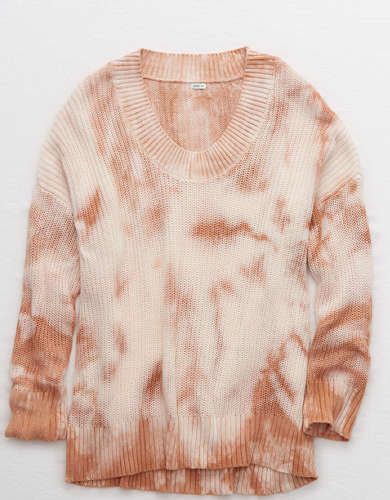Aerie Open Knit Oversized Sweater | American Eagle Outfitters (US & CA)