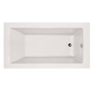 Hydro Systems Shannon 66 in. Acrylic Rectangular Alcove Right Drain Soaking Tub in White CSYD6632... | The Home Depot