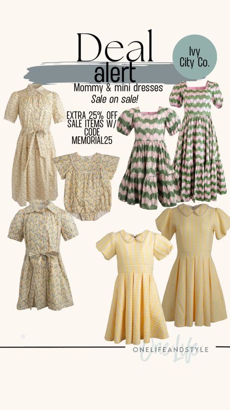 Ivy City Co - sale on sale! Mommy & mini dresses + other finds  

#LTKSaleAlert #LTKSeasonal #LTKFamily