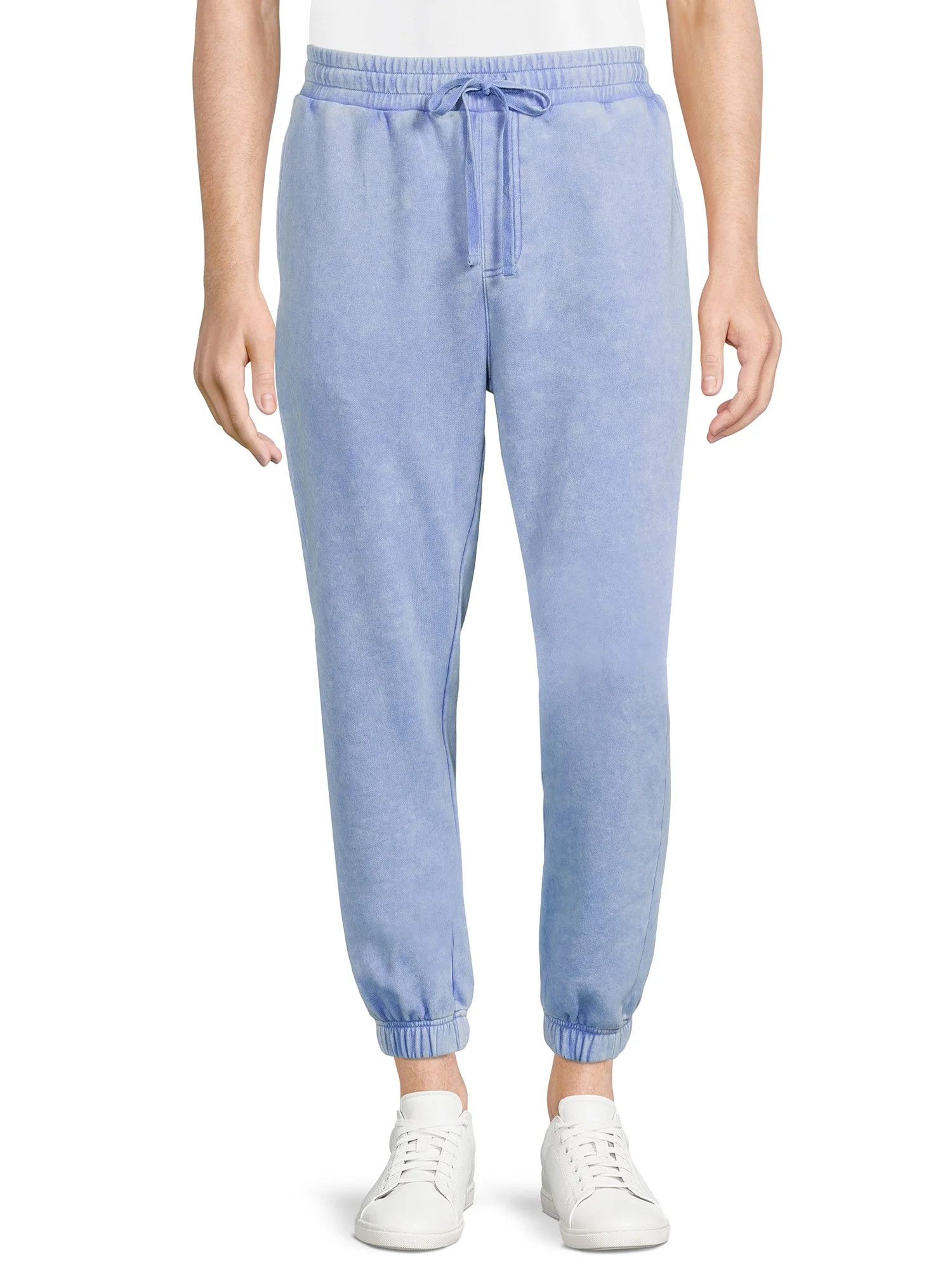 No Boundaries Men’s & Big Men's Washed Fleece Jogger Pants, Sizes XS-3XL | Walmart (US)