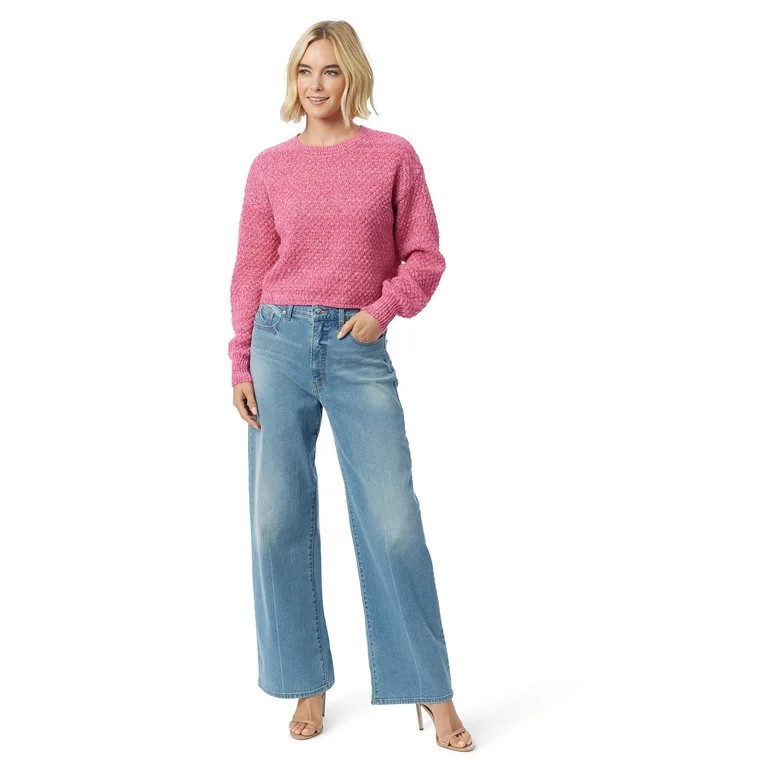 Jessica Simpson Women's Suki Crop Pullover, Sized XS-XL | Walmart (US)