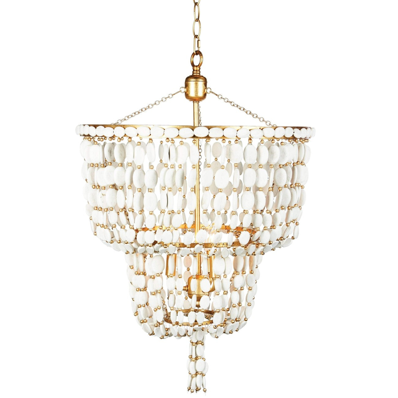 Sea Foam Two Tier Chandelier | France and Son