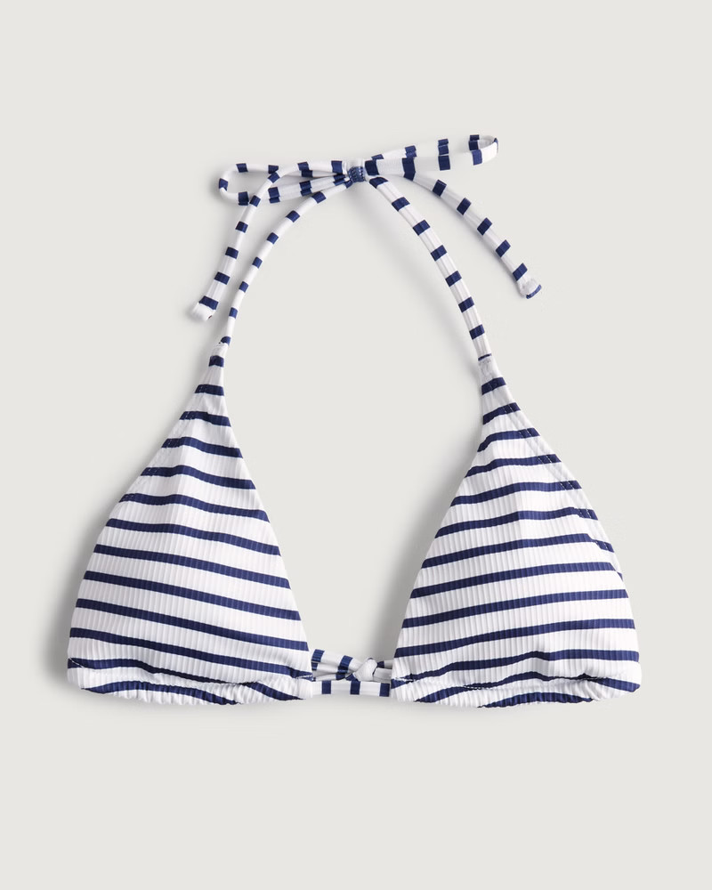 Ribbed Multi-Way Triangle Bikini Top | Hollister (US)