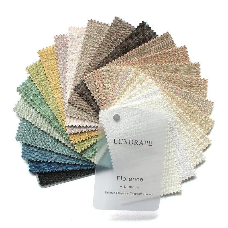 Florence Linen Fabric Booklet 24 Colors | LuxDrape