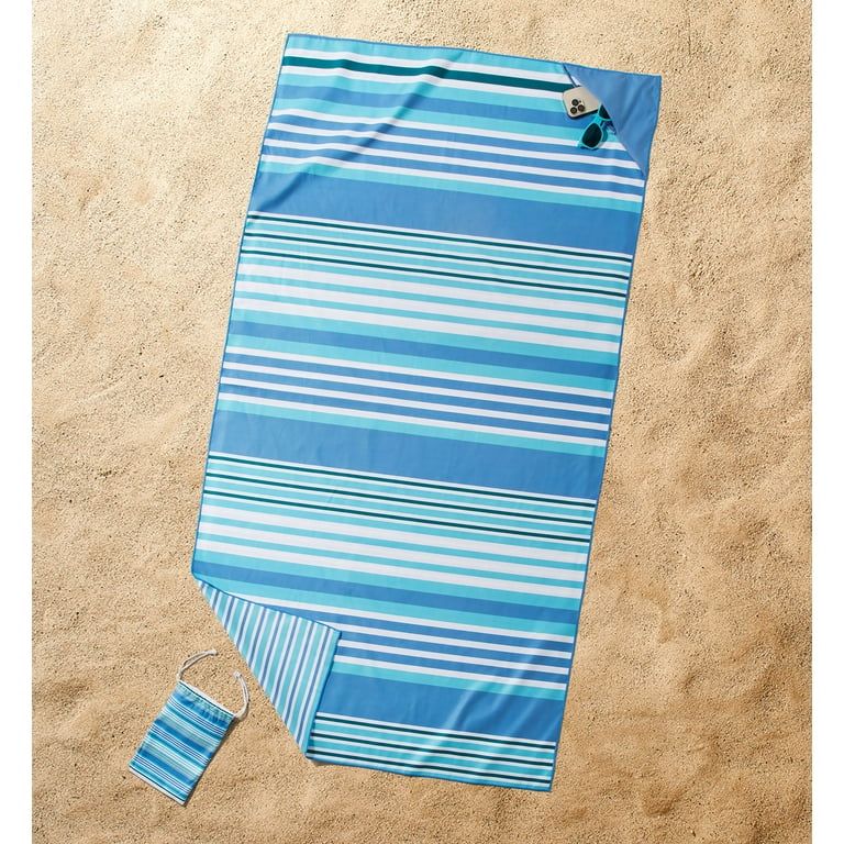 Better Homes & Gardens Oversized Polyester Blend Quick Dry Sand Friendly Beach Towel, 38" X 72" | Walmart (US)