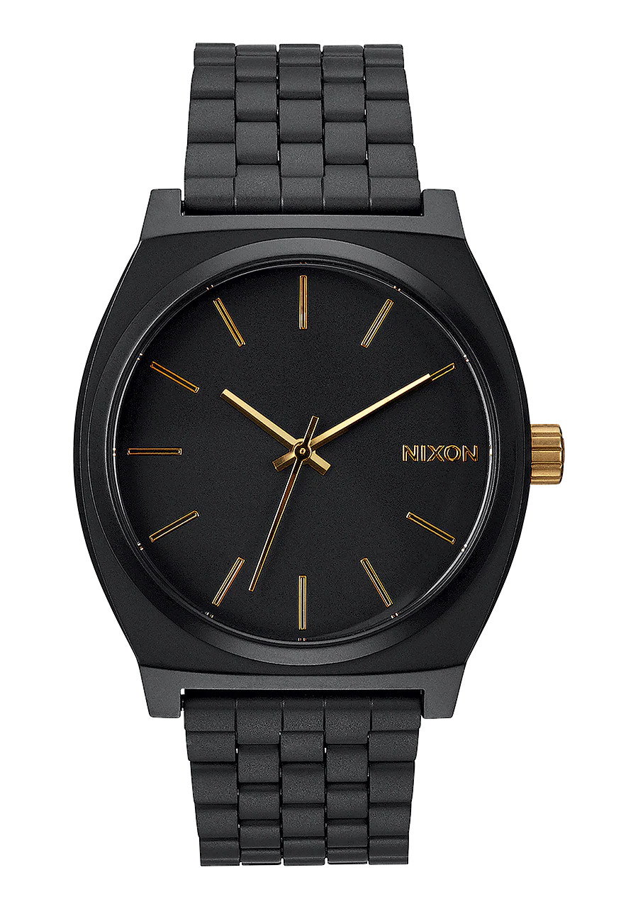 Time Teller Watch | Matte Black / Gold | Unisex | Nixon (US & Canada)