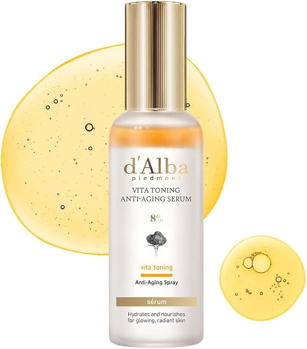 d'alba Piedmont Vita Toning Anti-Aging 8% Spray Serum (70 ml / 2.37 fl oz), Dual-Layer Oil & Seru... | Amazon (US)