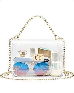 Marvolia Clear Bag Stadium Approved - Clear Purse Clear Crossbody Bag for Women Clear Clutch for ... | Amazon (US)