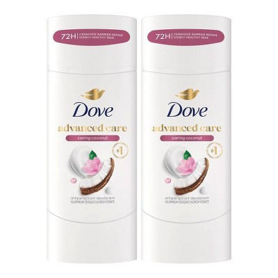 Dove Beauty Advanced Care Caring Coconut 72-Hour Women's Antiperspirant & Deodorant - 2.6oz/2pk: Paraben-Free, Invisible Solid | Target