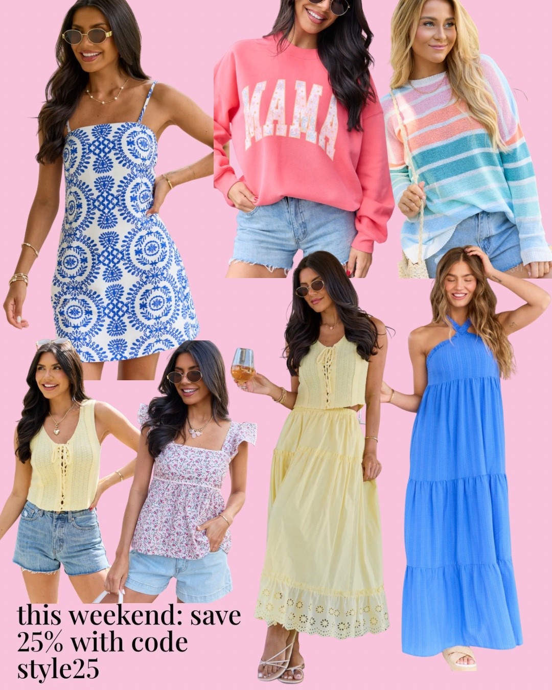 Pink Lily is having a 25% OFF sale this weekend and it’s the perfect time to grab all your summer essentials ☀️🛍️

Think: easy throw-on dresses, comfy sets, cute tops, and all the pieces you’ll live in from now through vacation season 🙌🏼

I went ahead and linked my favorites so you can shop everything in one place before sizes start selling out (because they WILL 👀)

Don’t wait on this one — Pink Lily sales are always too good

#LTKSale #PinkLilyStyle #SummerOutfits #LTKFinds #MomStyle #AffordableFashion #VacationOutfits #CasualStyle #LTKUnder100 #EverydayStyle

#LTKmomlife #LTKSeasonal #LTKSaleAlert