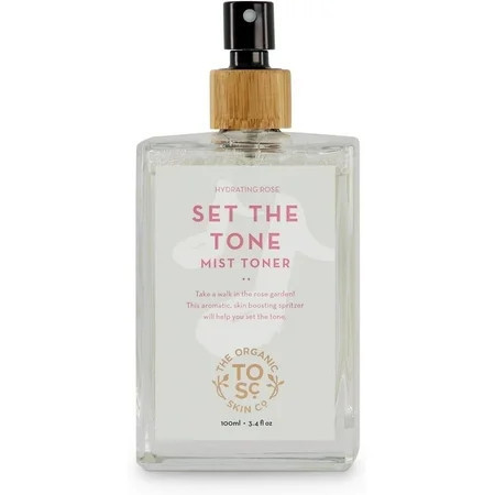 The Organic Skin Co Set The Tone Rose Water Toner and Hydrating Face Mist Spray 3.4 fl oz | Walmart (US)