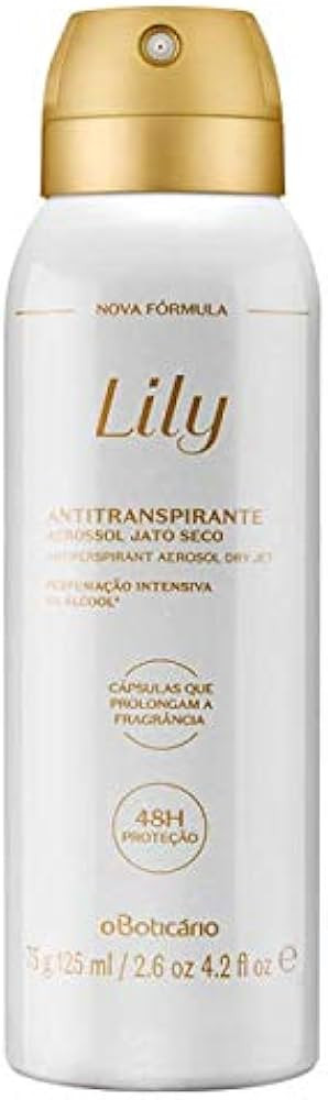 Boticario - Linha Lily - Desodorante Antitranspirante Aerossol Feminino 75 Ml - (Boticario - Lily... | Amazon (US)
