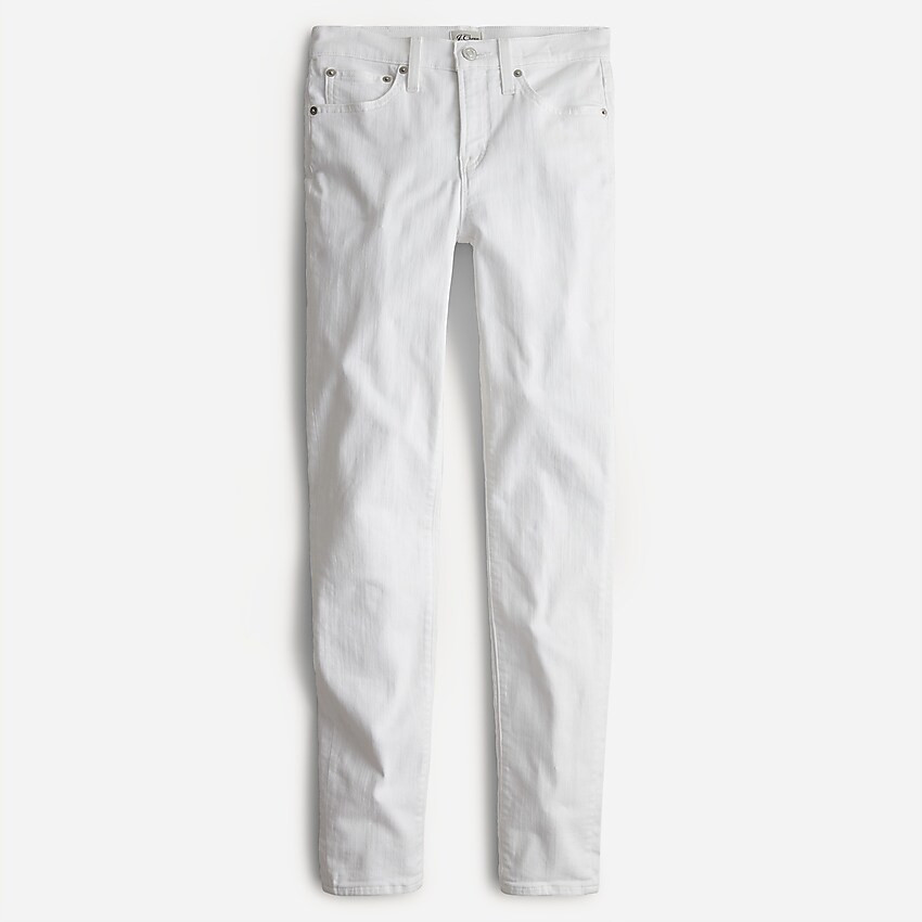 9" high-rise toothpick jean in white | J. Crew US
