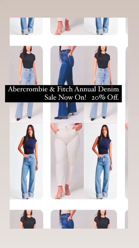 The Annual Abercrombie & Fitch Denim Sale has just started! 

Get 20% off all pieces! 

Love the denim as they do 4 leg lengths on styles, my petite clients love not having to alter the inseam. 

#LTKa&f #LTKdenim 

#LTKsalealert #LTKunder100 #LTKstyletip