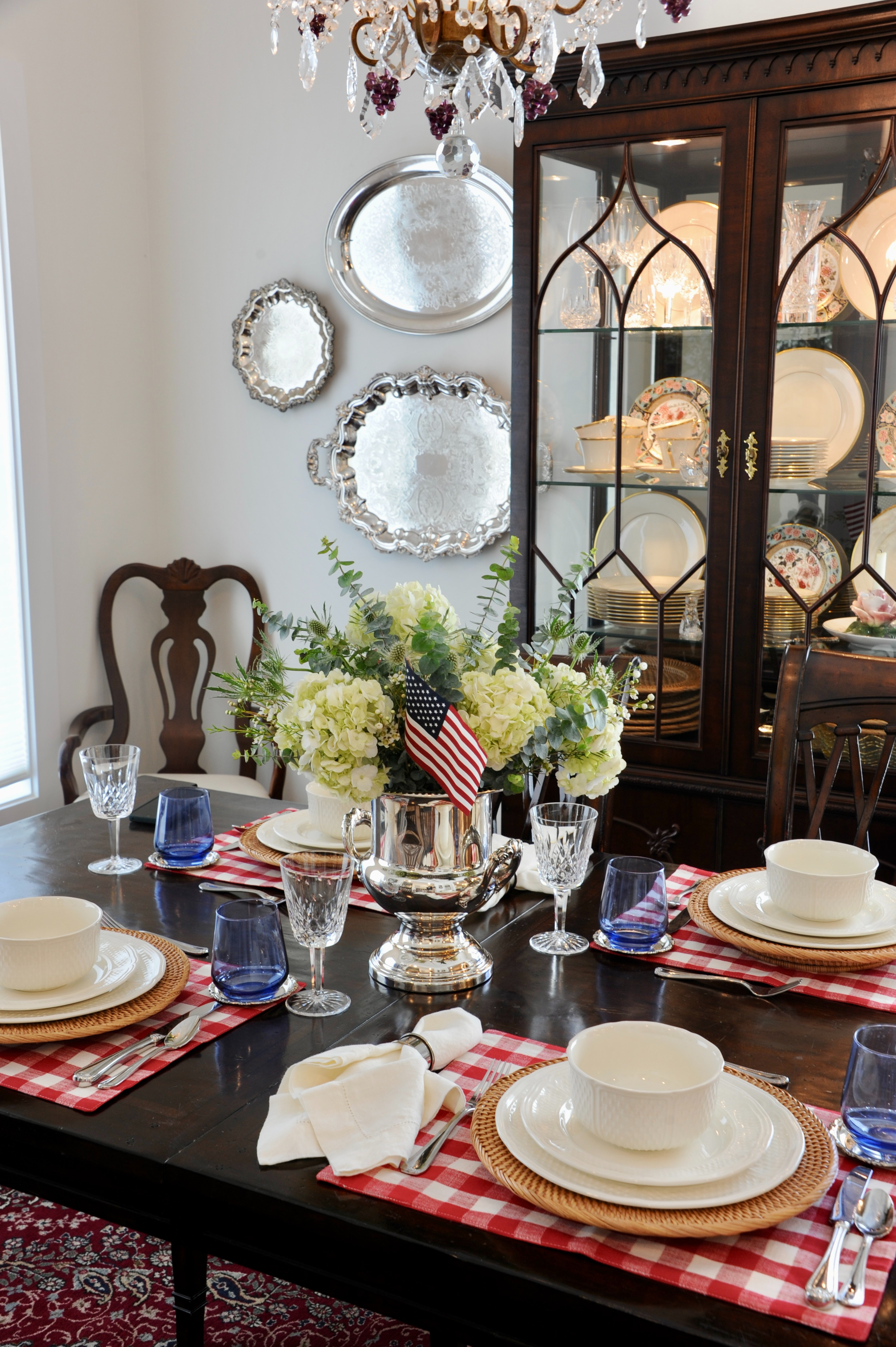 The perfect tablescape to celebrate America's 250th Birthday. Whether you're hosting for Memorial Day Weekend or the 4th of July, this timeless look will work all summer long! 

 #LTKSeasonal #LTKHome
