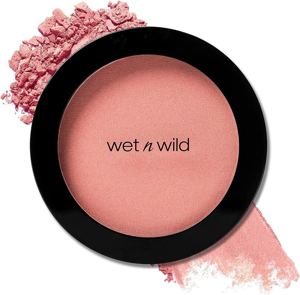 Wet n Wild Color Icon Blush Powder Makeup, Pinch Me Pink | Matte Natural Glow | Moisturizing Jojo... | Amazon (US)
