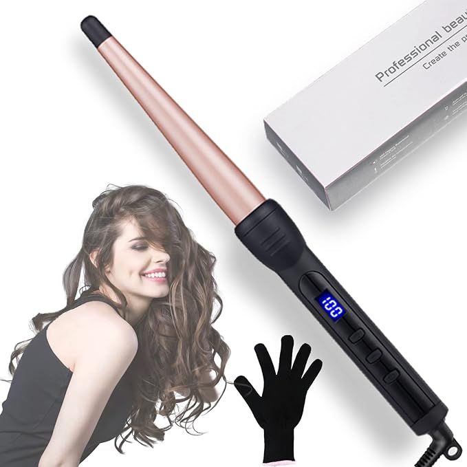 Hair Curling Irons, Duyfioa Professional Ceramic Hair Curling Wand 1-1/2 Inch Instant Heat Hair C... | Amazon (US)