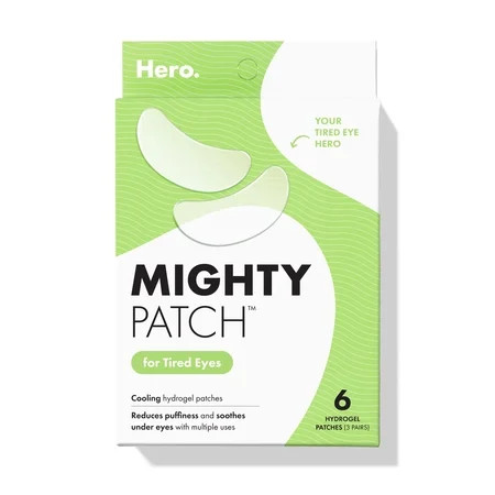Hero Cosmetics Mighty Patch for Tired Eyes, Cooling Hydrogel Eye Patch, 6 Count | Walmart (US)