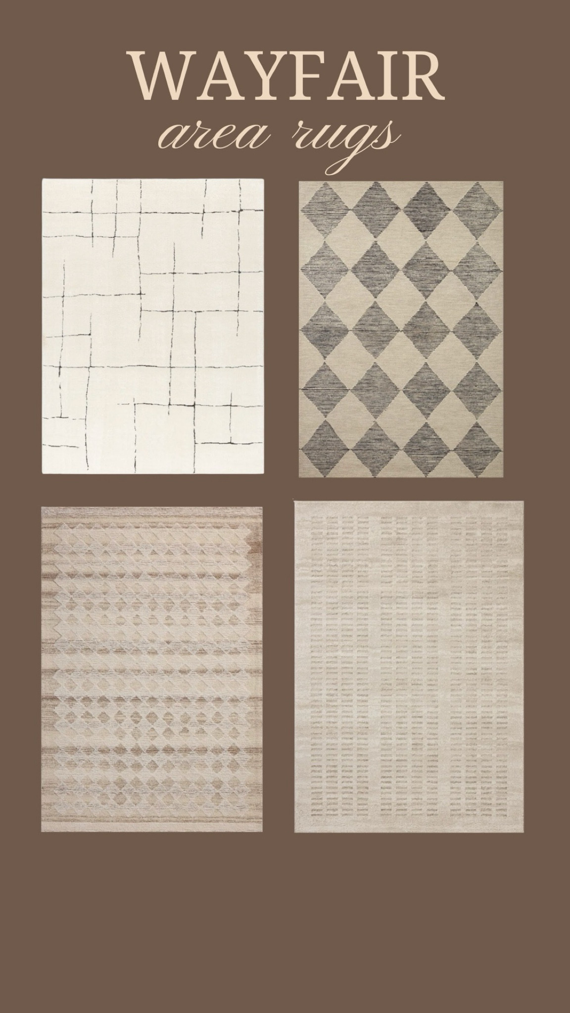 More neutral options for area rugs from Wayfair 
#arearugs #9x12rugs 

#LTKU #LTKSaleAlert #LTKHome