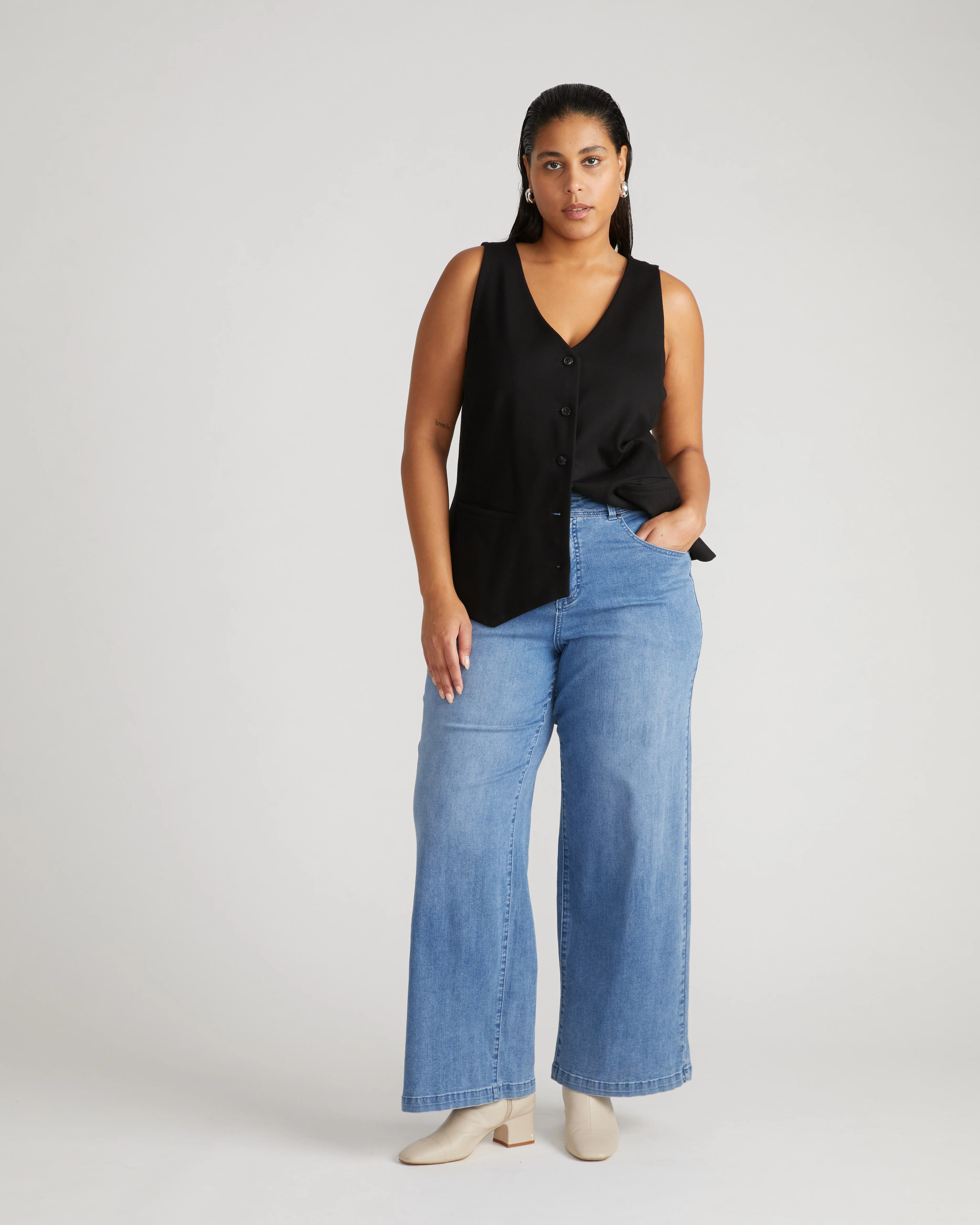 Taylor ComfortDenim Trouser Jeans - Brazil Blue | Universal Standard