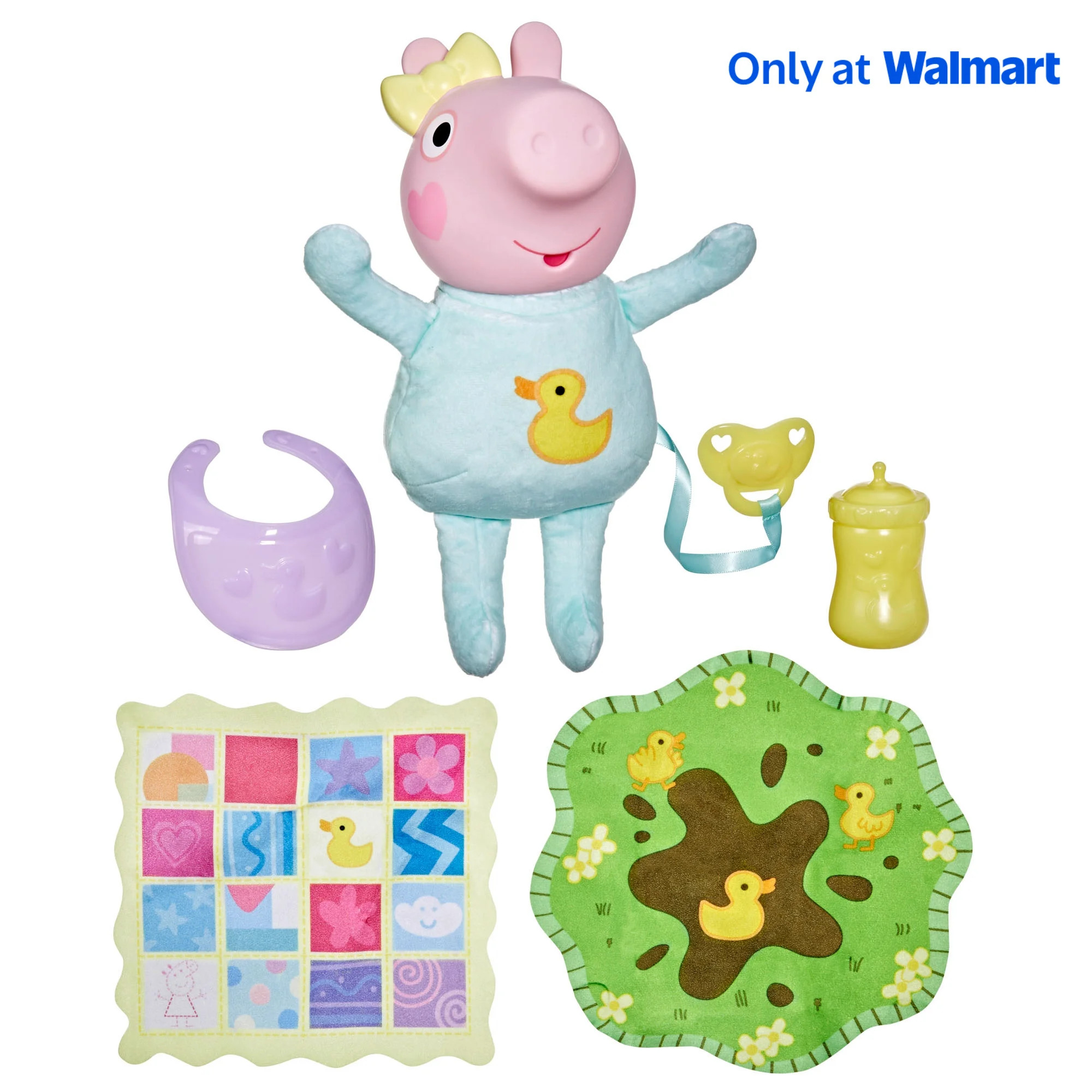 Peppa Pig Toys Oinks + Snuggles Evie Interactive Baby Doll with Accessories, Ages 3+ | Walmart (US)