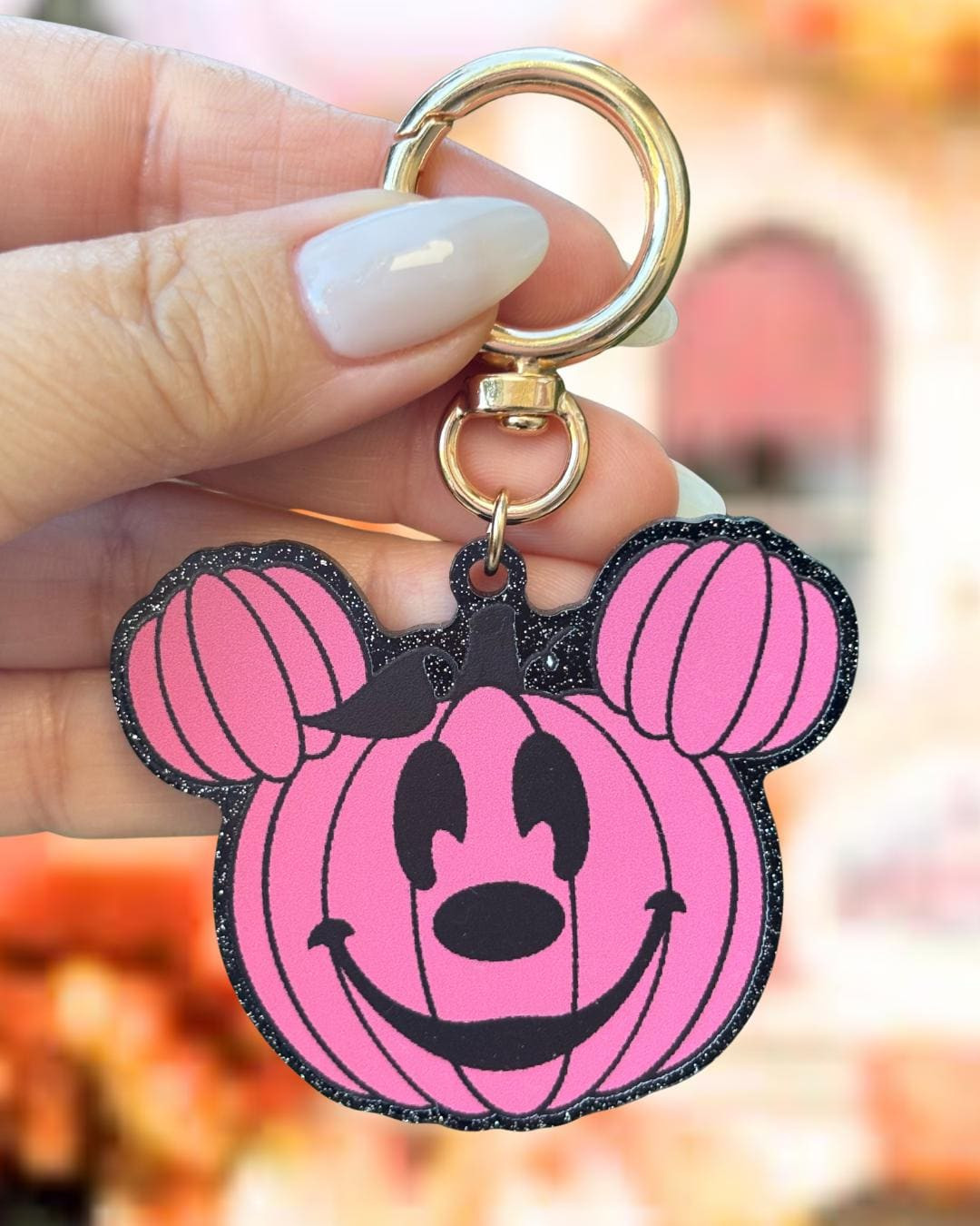 Pumpkin Mickey Keychain | Disney Bag Charm | Spooky Pumpkin Mouse | Halloween Disney Keychain | S... | Etsy (Global)